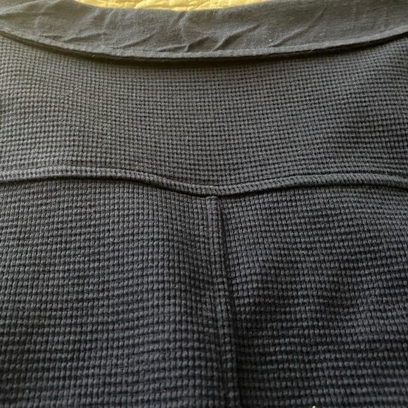 Soft Surroundings Take Two waffle knit sweater. Size PL, Navy Blue. Pullover. - Picture 6 of 6